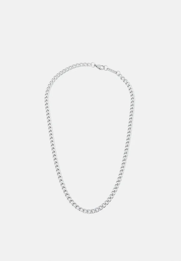 CURB CHAIN NECKLACE - Halskette - silver-coloured