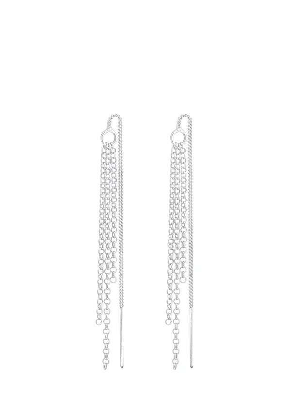 CURTAIN CHAINS - Ohrringe - silver-coloured