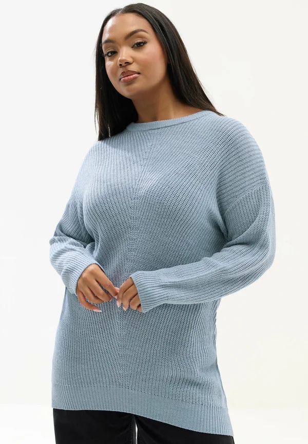 CURVE ESSENTIAL - Strickpullover - light blue