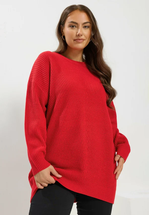 CURVE ESSENTIAL - Strickpullover - red