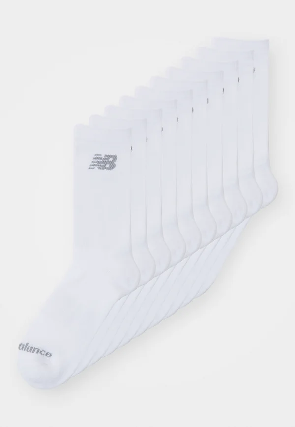 CUSHIONED CREW SOCKS UNISEX 10 PACK - Sportsocken - white