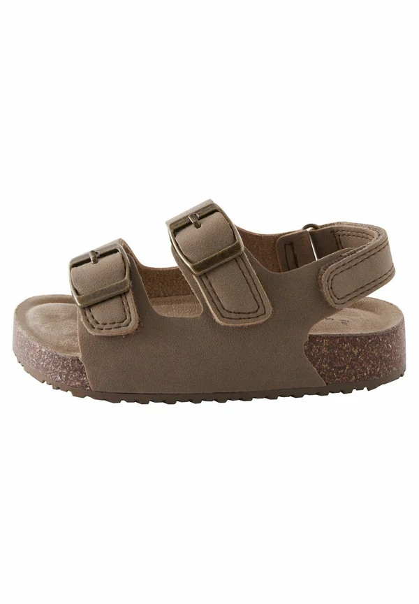CUSHIONED FOOTBED DOUBLE BUCKLE FASTENING WIDE FIT  - Lauflernschuh - stone beige