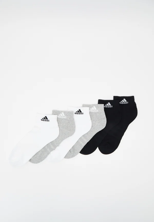 CUSHIONED SPORTSWEAR ANKLE 6 PAIRS - Sportsocken - medium grey heather/white/black