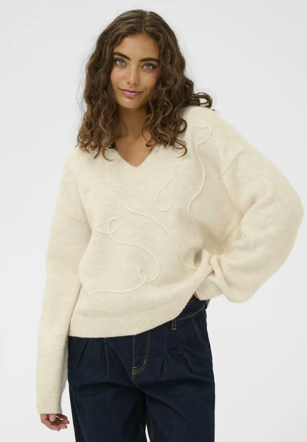 CUTOBY KIMMY PULLOVER - Strickpullover - whitecap