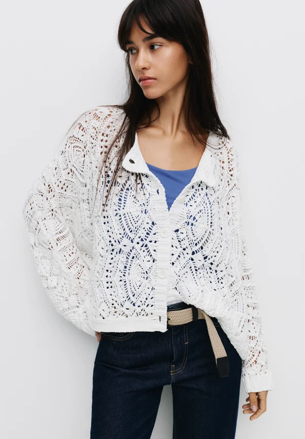 CUTWORK - Strickjacke - beige