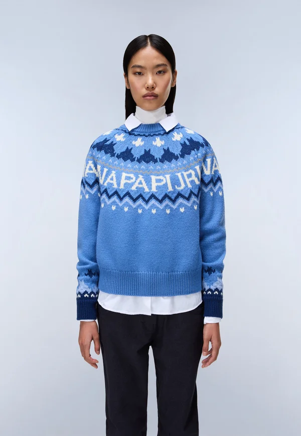 D-FIAMES C W - Strickpullover - riviera