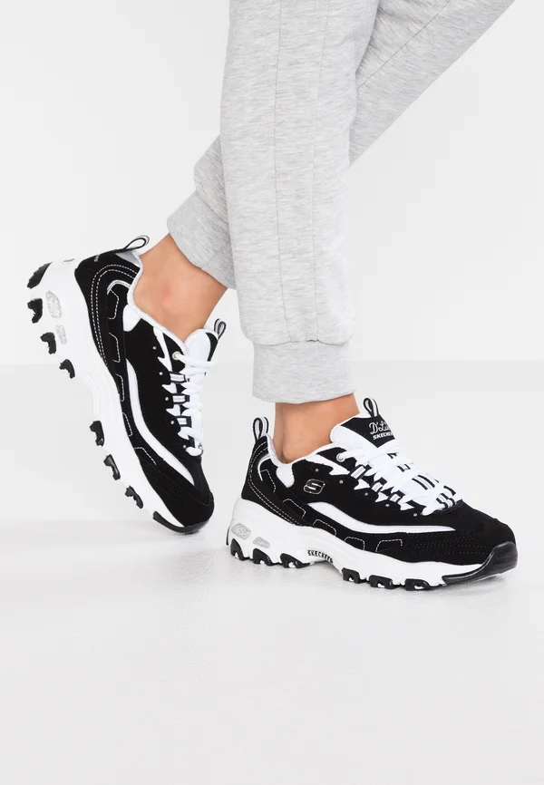 D'LITES - Sneaker low - black/white/silver
