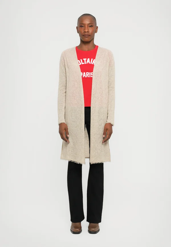 DAFFYZ POINTELLE STARS - Strickjacke - cream