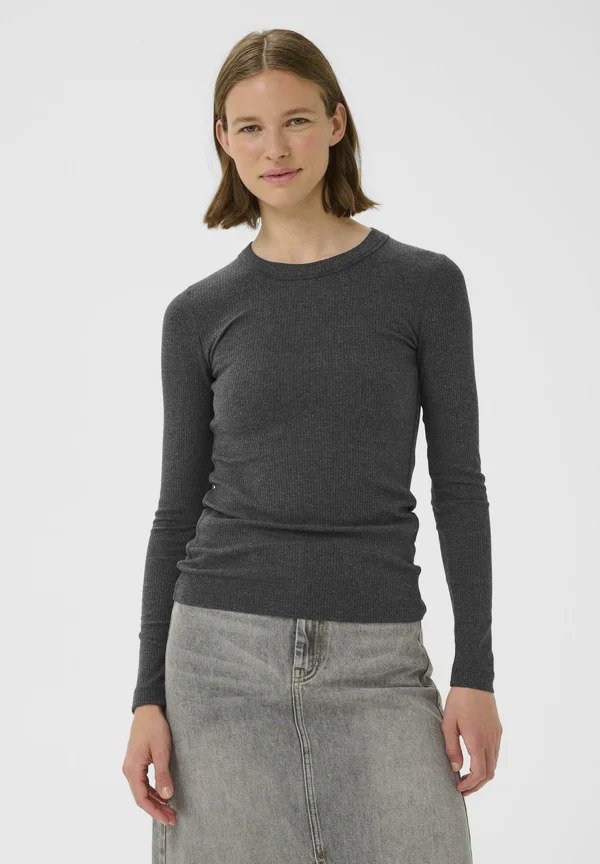 DAGNA LS - Strickpullover - dark grey melange