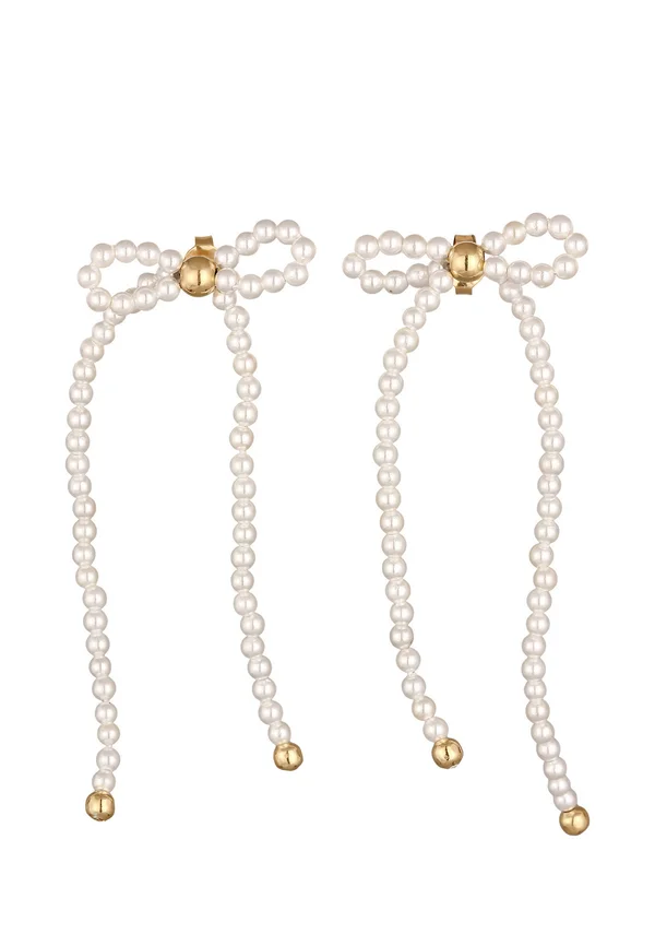 DAINTY PLAYFUL BOWS - Ohrringe - weiß