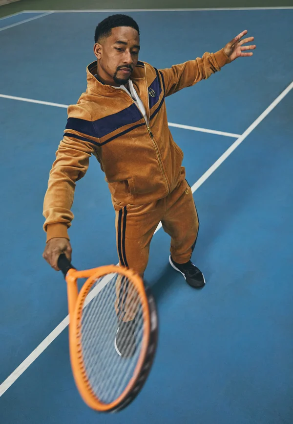 DAMARINDO TRACKSUIT - Trainingsanzug - almond/maritime blue