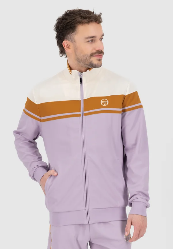 DAMARINDO TRACKTOP - Sweatjacke - thistle/biscuit