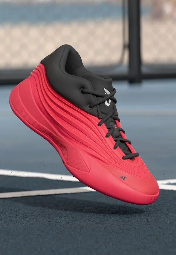 DAME X - Basketballschuh - pure ruby/core black/metallic