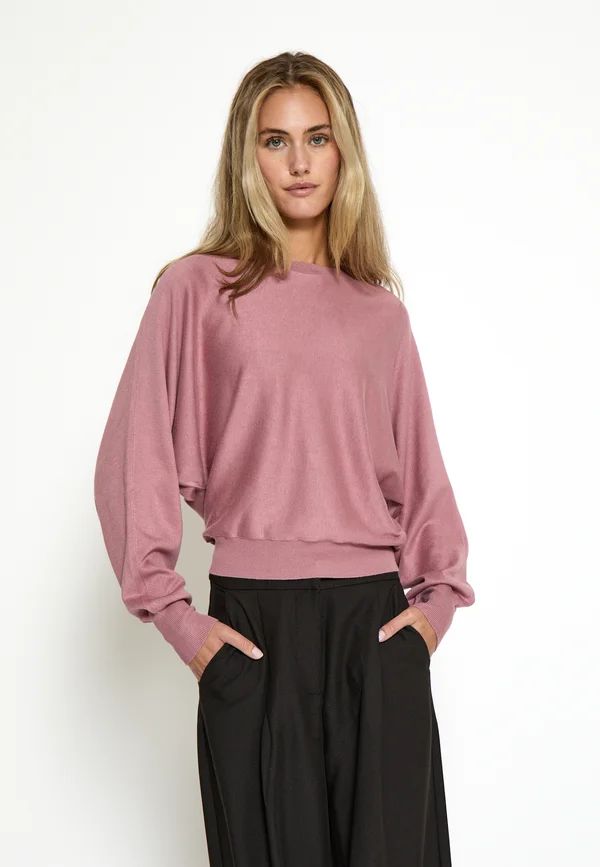 DANA BAT SLEEVE - Strickpullover - nostalgia rose