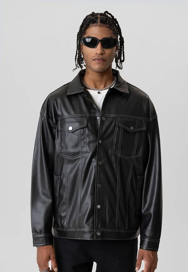 DANDALO - Kunstlederjacke - black