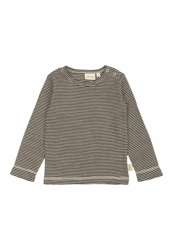 Dante  L/S Striped - Langarmshirt - coffee bean dark off white