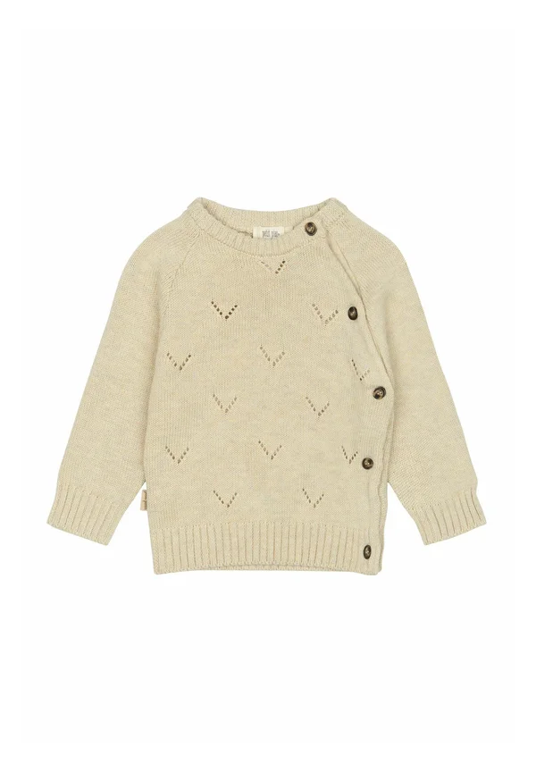 DAQA FOLD OVER - Strickjacke - off white