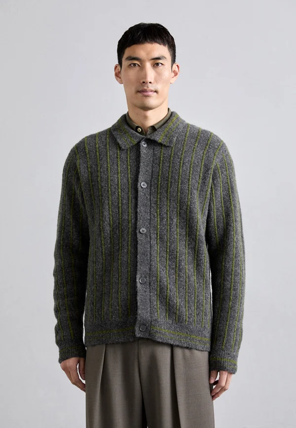 DARREN CARDIGAN - Strickjacke - dark grey