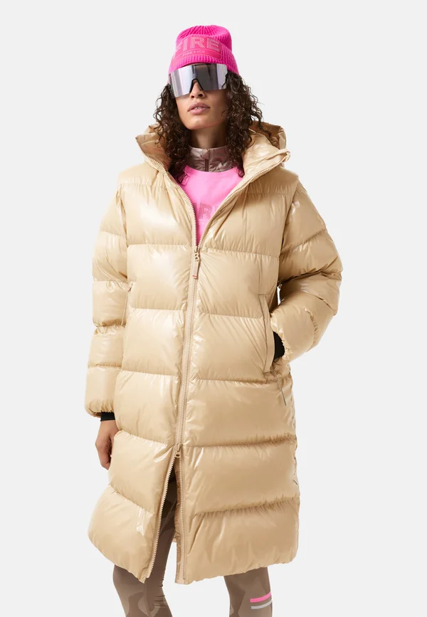 Daunenmantel - beige