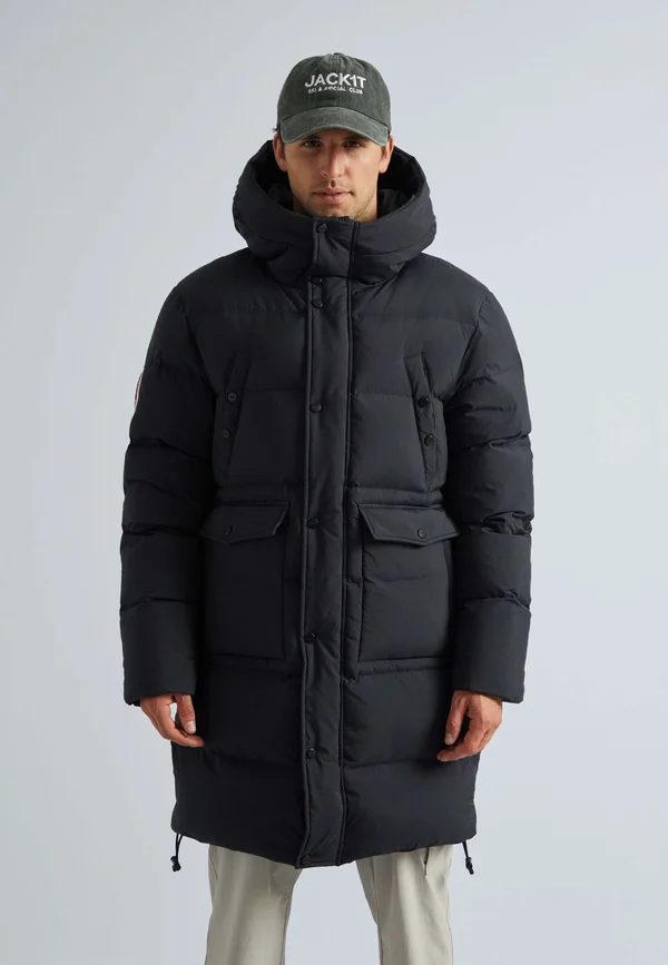 Daunenmantel - black