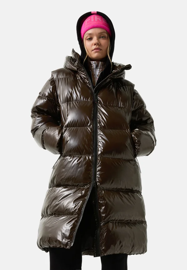 Daunenmantel - chocolate