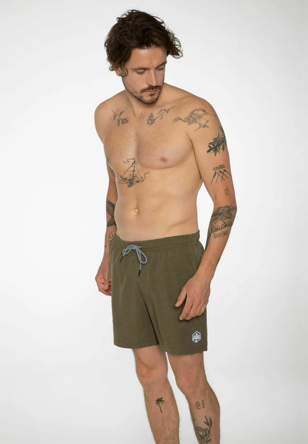 DAVEY - Badeshorts - camo green