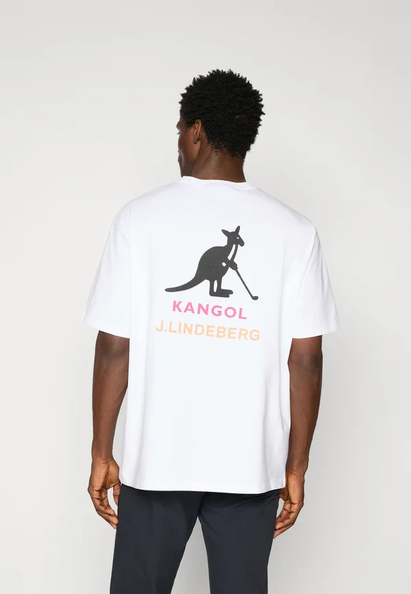 DAVIE KANGOL - T-Shirt print - white