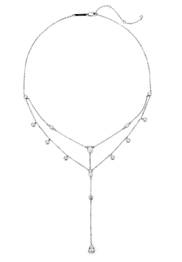 DAZZLE DOUBLE Y - Halskette - silver coloured