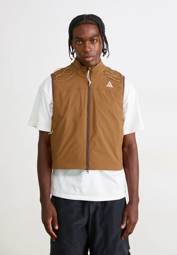 DEATH BLOOM VEST - Weste - mosswood brown/baroque brown/parachute beige/summit white