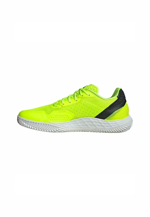 DEFIANT SPEED - Tennisschuh für Sandplätze - lucid lemon core black ftwr white