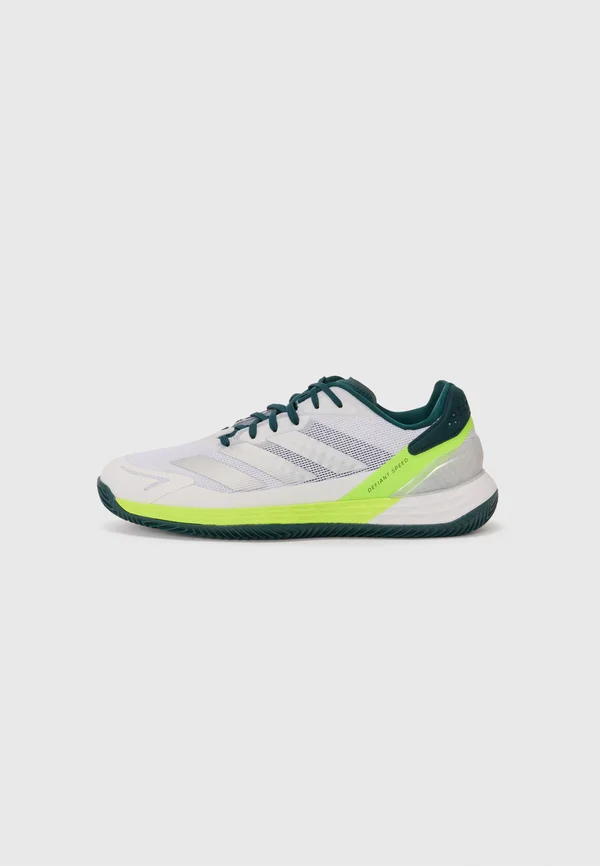 DEFIANT SPEED - Tennisschuh für Sandplätze - white/aurora ivy/ white
