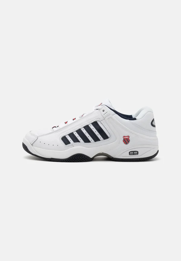DEFIER RS - Multicourt Tennisschuh - white/dress blues/fiery red