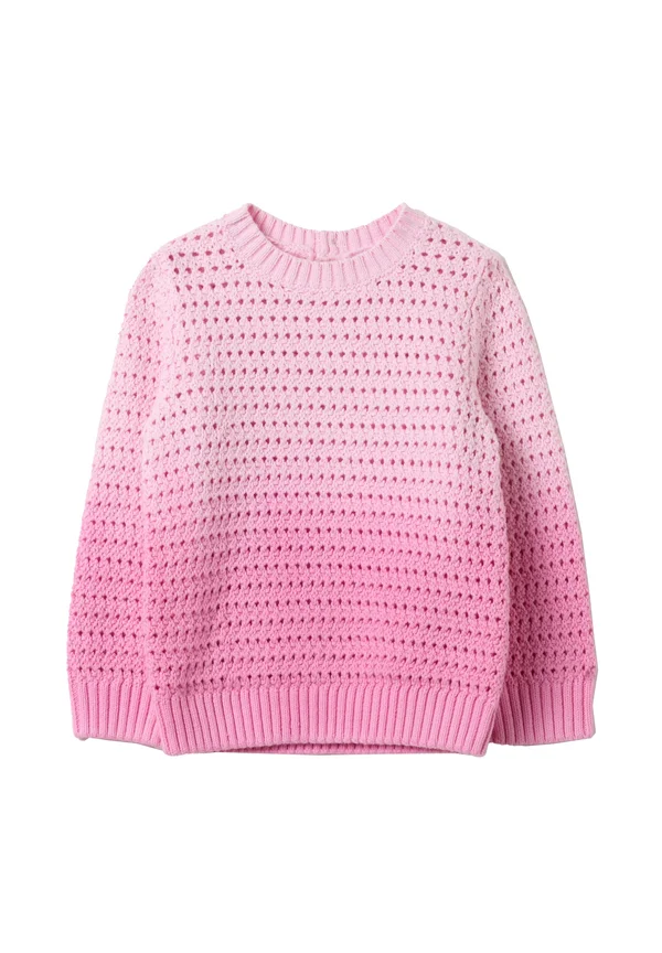 DEGRADÉ WITH OPENWORK DESIGN - Strickpullover - pink