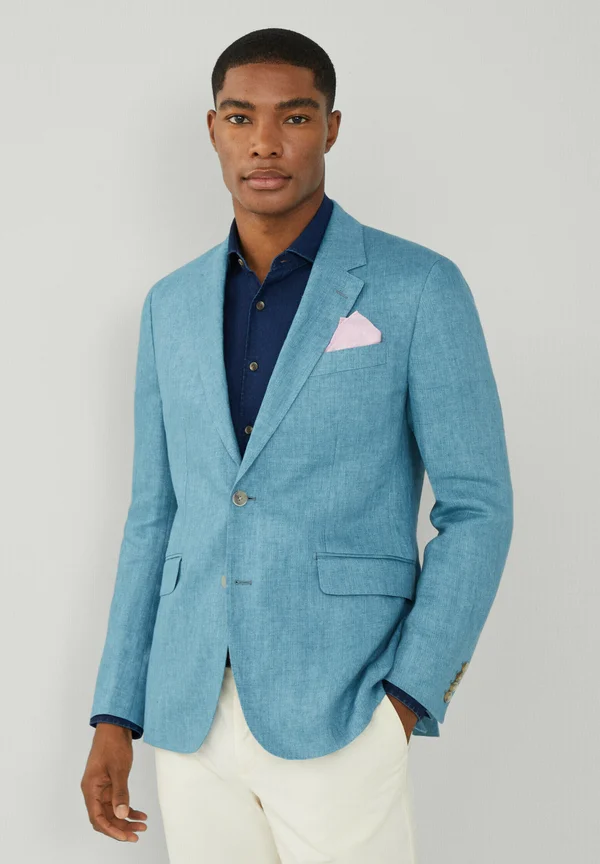 DELAVE HOPSACK - Sakko - turquoise blue