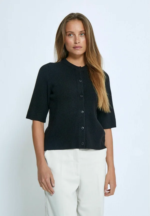 DELTA - Strickjacke - black
