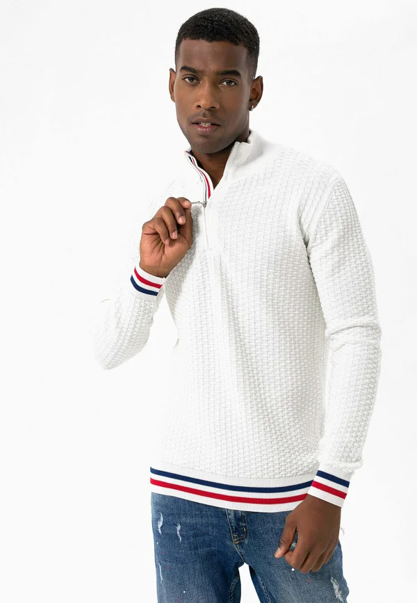 DEMIS - Strickpullover - ecru