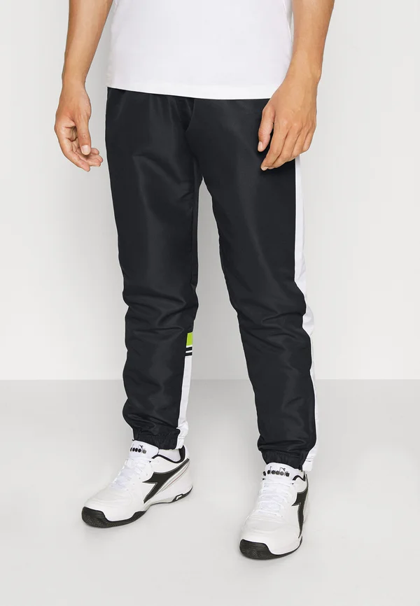 DEN PANT - Jogginghose - black/lime green
