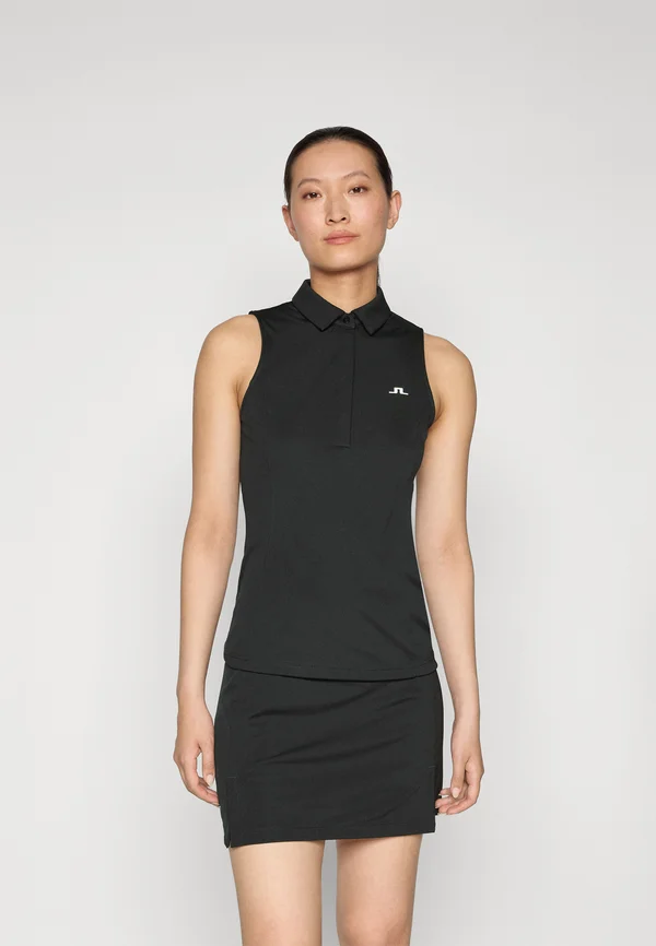 DENA SLEEVELESS TOP - Poloshirt - black