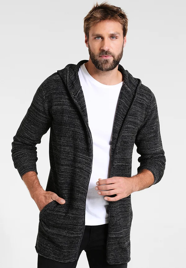 DENZEL - Strickjacke - black