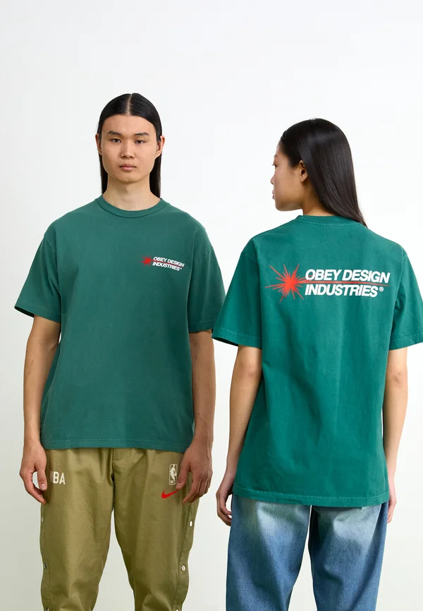 DESIGN INDUSTRIES UNISEX - T-Shirt print - pigment rain forest