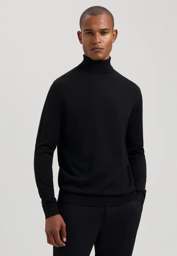 DESTIN TURTLE NECK  - Strickpullover - black