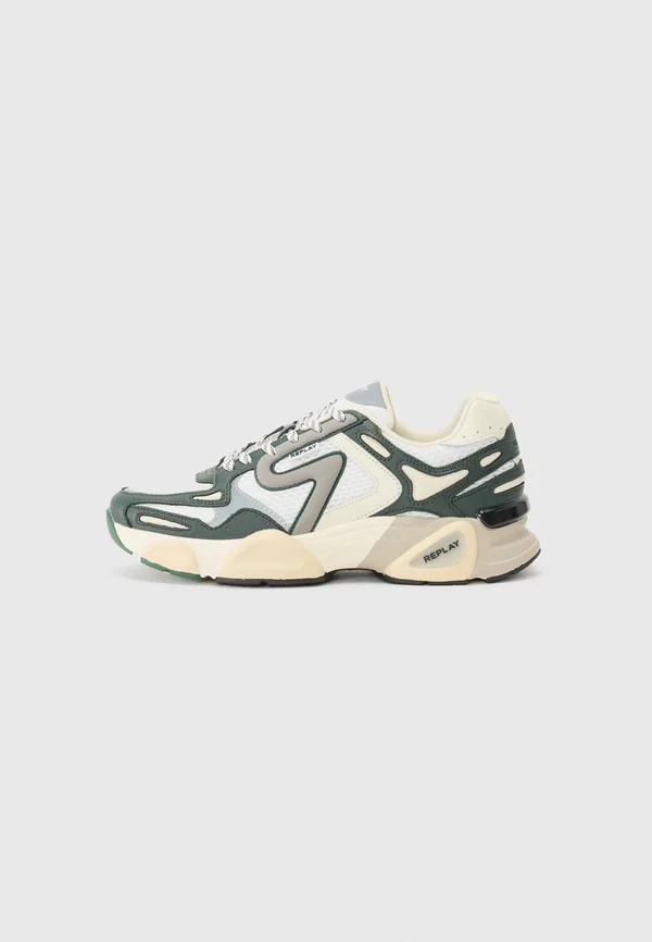 DESTINY - Sneaker low - forest green/white