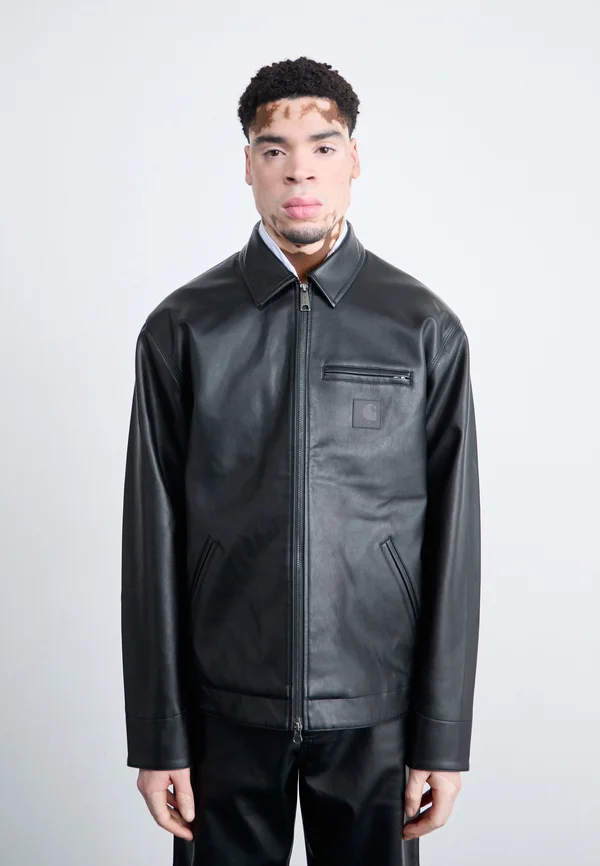DETROIT JACKET - Kunstlederjacke - black