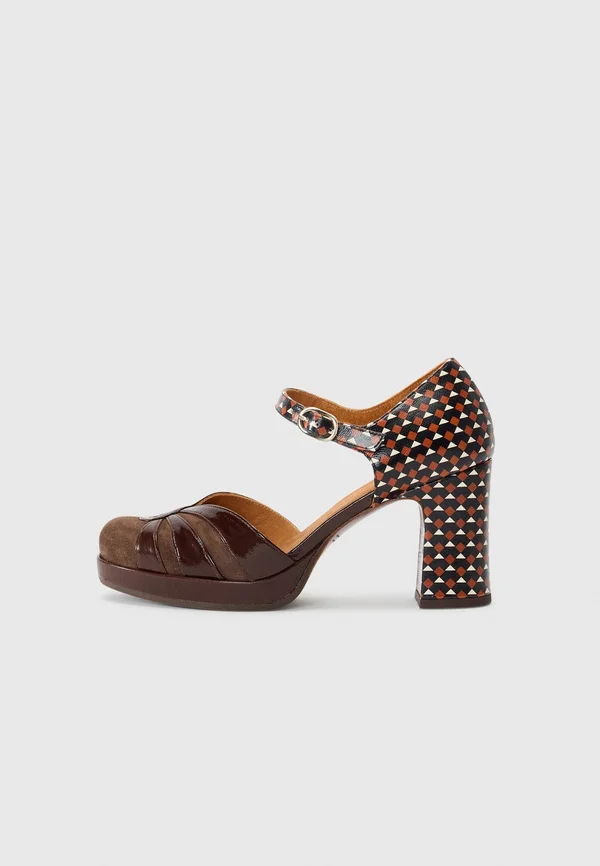 DEVI - Pumps - sucre choco/timbal terra