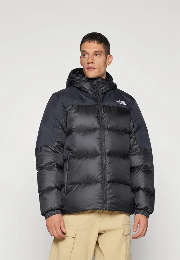 DIABLO HOODIE - Daunenjacke - black heather/black