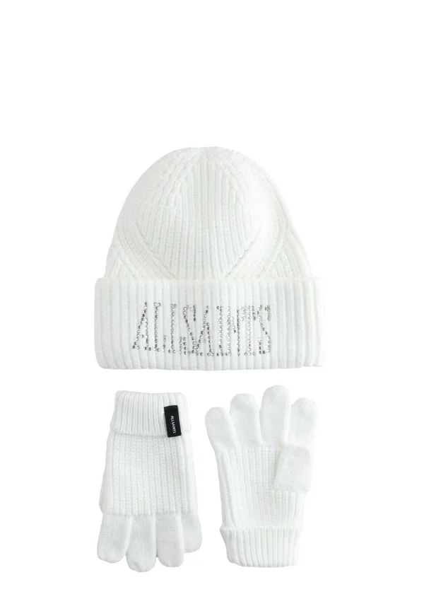 DIAMANTÉ SET - Fingerhandschuh - cream