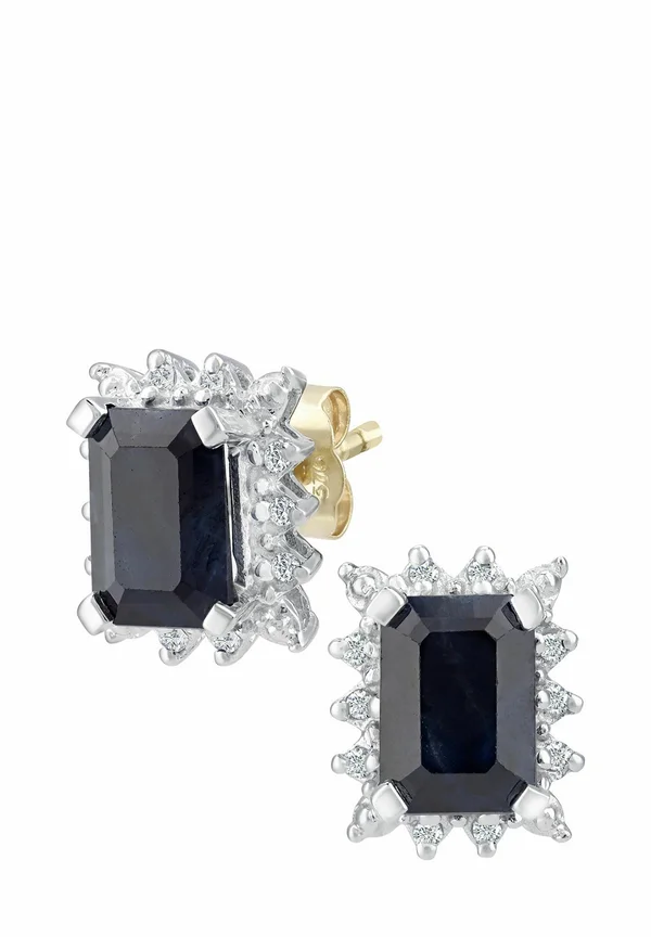 DIAMOND AND SAPPHIRE - Ohrringe - yellow gold-coloured