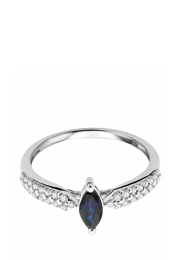 DIAMOND AND SAPPHIRE - Ring - white gold