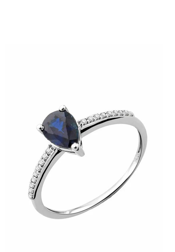 DIAMOND AND SAPPHIRE - Ring - white gold