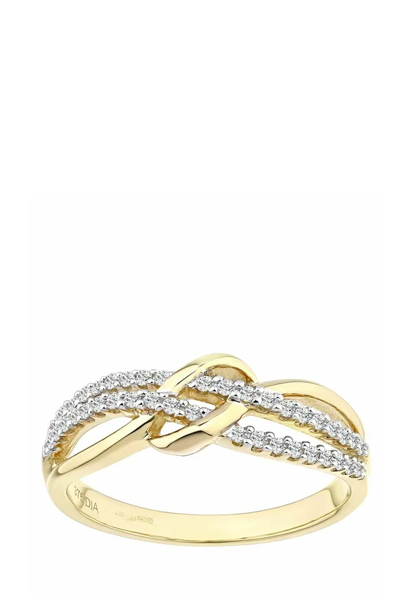 DIAMOND FANCY CURVE ETERNITY - Ring - yellow gold-coloured